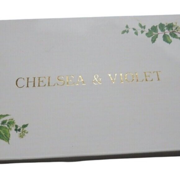 CHELSEA & VIOLET Clara Tan Beige Cream Suede Leather Scalloped Flats size 6.5 - Picture 5 of 9